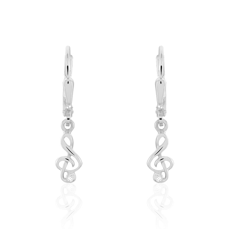 Kinder Ohrhänger Silber 925 Zirkonia - Ohrhänger Kinder | OROVIVO