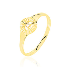Damenring Gold 375 Diamant 0,01ct  - Ringe mit Edelsteinen Damen | OROVIVO
