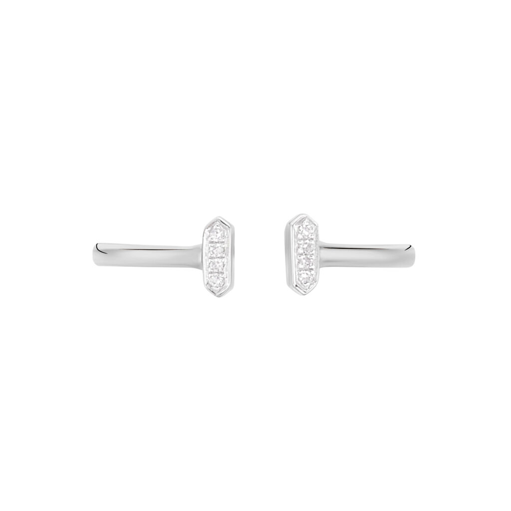 Bague Or Weiss Pavage Diamant - Spannringe Damen | OROVIVO