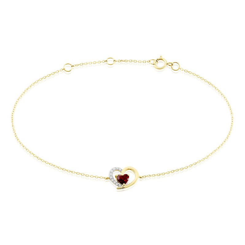 Bracelet Eliana Or Jaune Rhodolite Oxyde De Zirconium - Spannringe Damen | OROVIVO