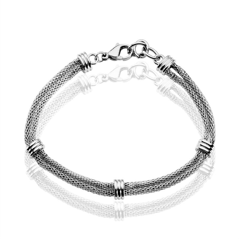 Bracelet Aleyna Acier  - Spannringe Damen | OROVIVO