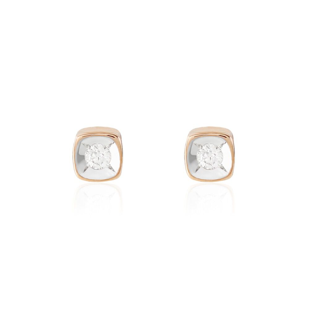Gold Ohrstecker Ohrringe 18 Karat Vergoldet Creolen Strass Infinity Earrings 