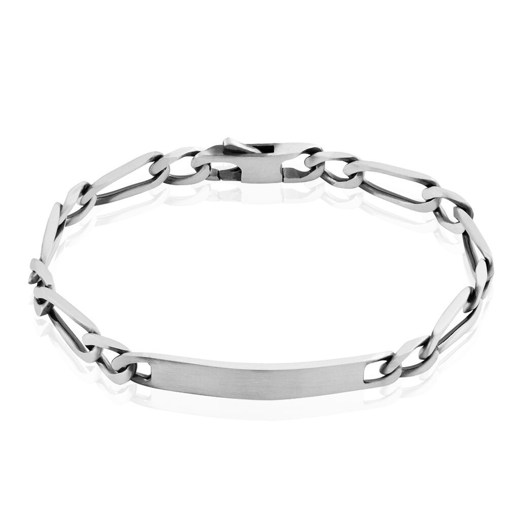 Bracelet Identité Poline Argent Blanc - Spannringe Herren | OROVIVO
