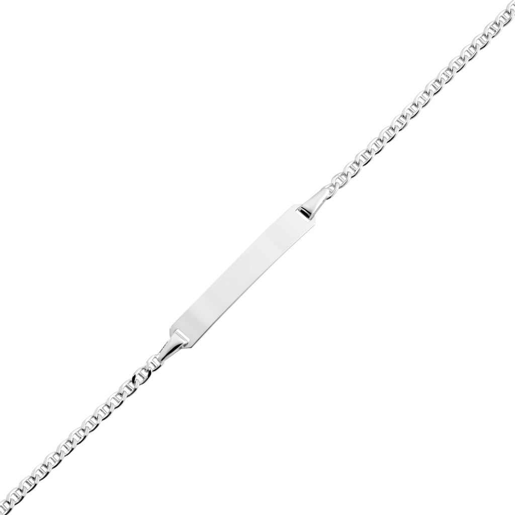 AMIRE Kinder ID Armband Wei&szlig;gold 375 (9 Karat)