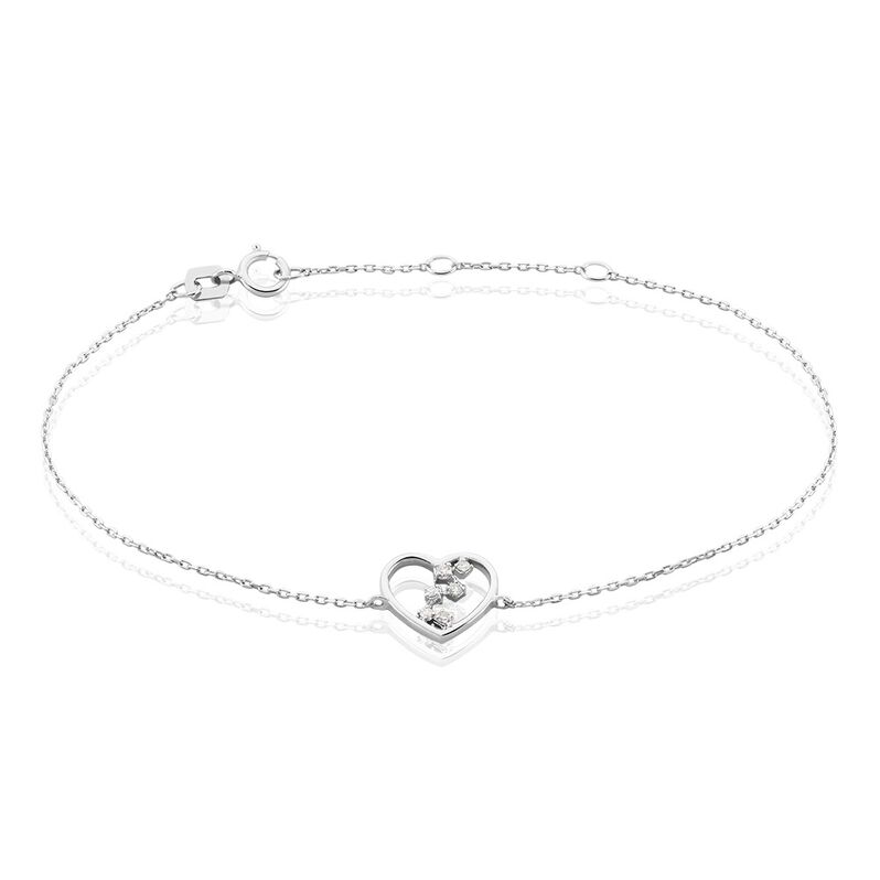 Bracelet Or Weiss Modana Coeur Diamant - Spannringe Damen | OROVIVO