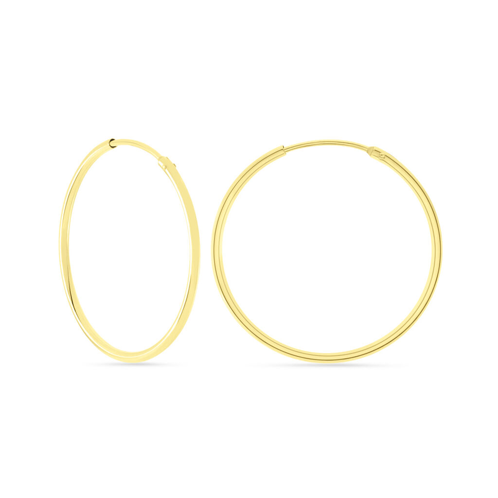 FENIA Damen Creolen Gold 375 (9 Karat)