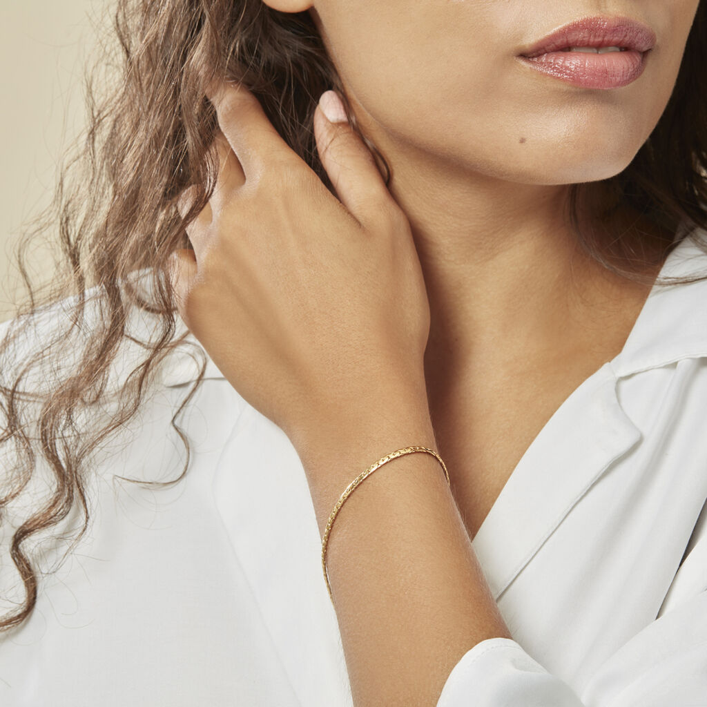 Bracelet Ivy Maille Haricot Or Jaune - Spannringe Damen | OROVIVO