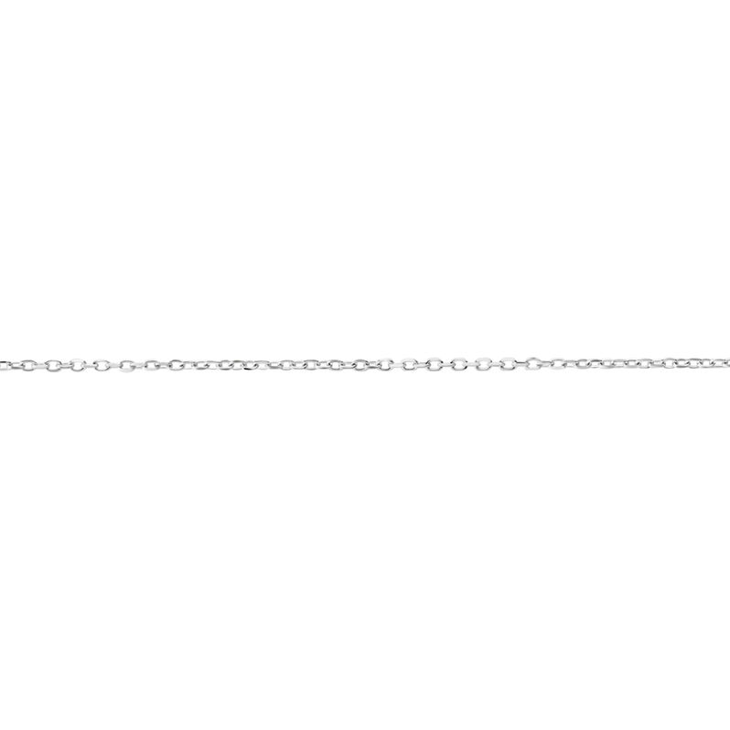 Chaîne Igoa Maille Forçat Diamantee Or Blanc - Spannringe Damen | OROVIVO