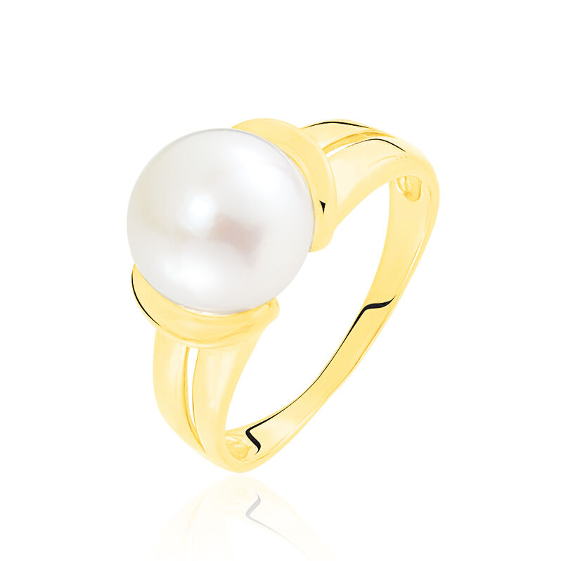 Bague Tounes Or Jaune Perle De Culture - Spannringe Damen | OROVIVO