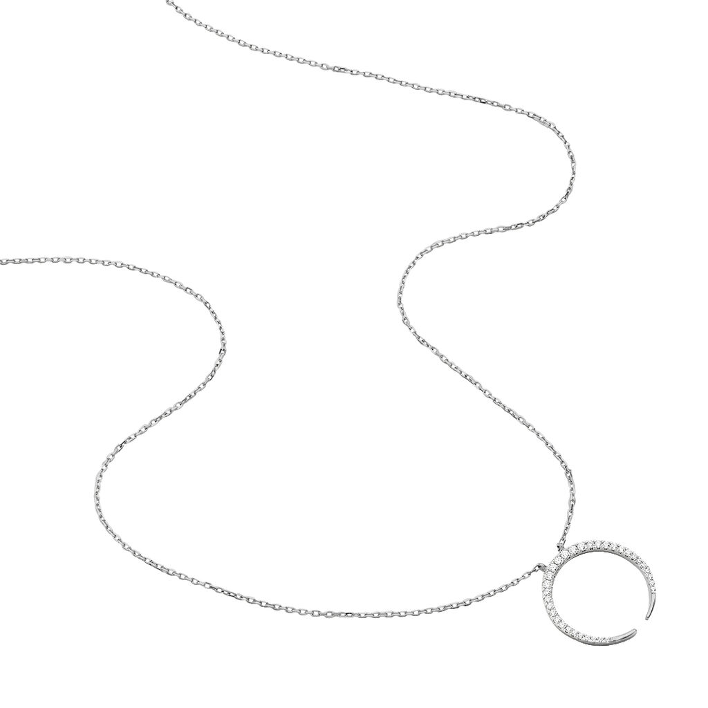 Damen Halskette Silber 925 Zirkonia Mond Elisara - Halsketten Damen | OROVIVO