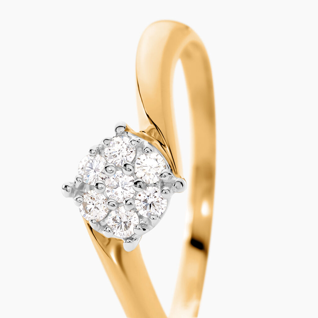 Solitaire Or Et Diamant - Spannringe Damen | OROVIVO