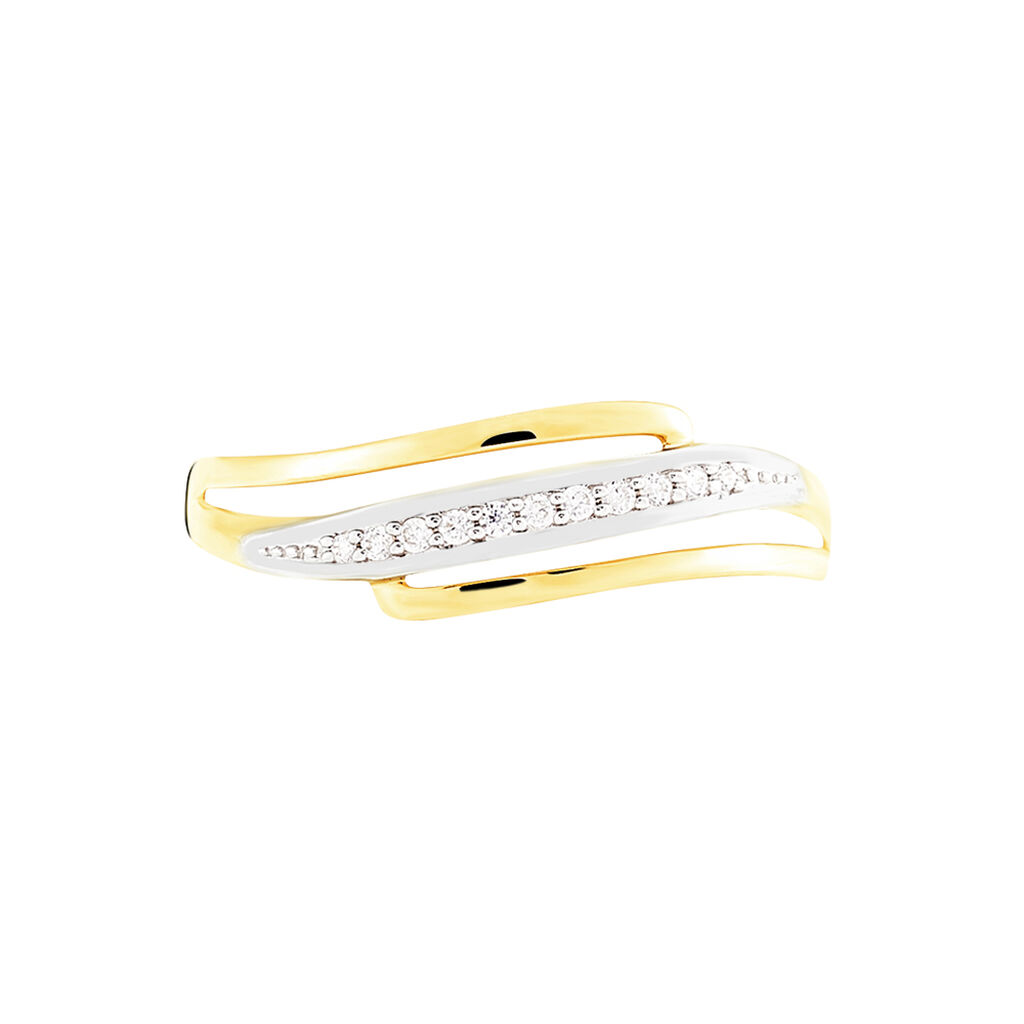Bague Marynette Or Jaune Oxyde De Zirconium - Spannringe Damen | OROVIVO