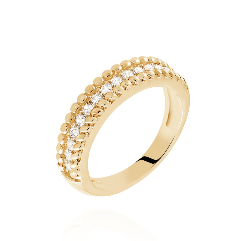 Anello Golden Dream Placcato Oro Giallo Cubic Zirconia - Spannringe Damen | OROVIVO