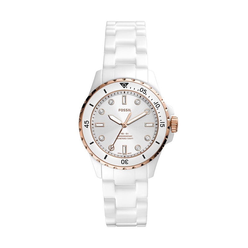 Montre Fossil Fb-01 Weiss - Spannringe Damen | OROVIVO