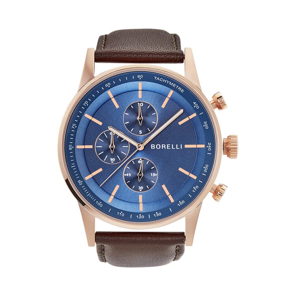 Borelli Herrenuhr Chicago Quarz Chronograph - Armbanduhren Herren | OROVIVO