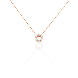 Damen Halskette Silber 925 Rosé Vergoldet Herz - Herzketten Damen | OROVIVO