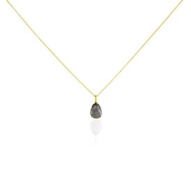 Damen Collier Silber 925 vergoldet Labradorit - Ketten mit Stein Damen | OROVIVO