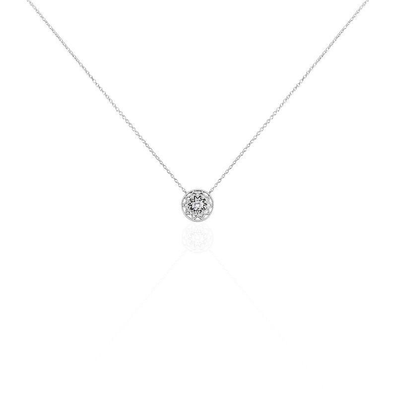 Collier Argent Rhodie Cassandria Flocon - Spannringe Damen | OROVIVO
