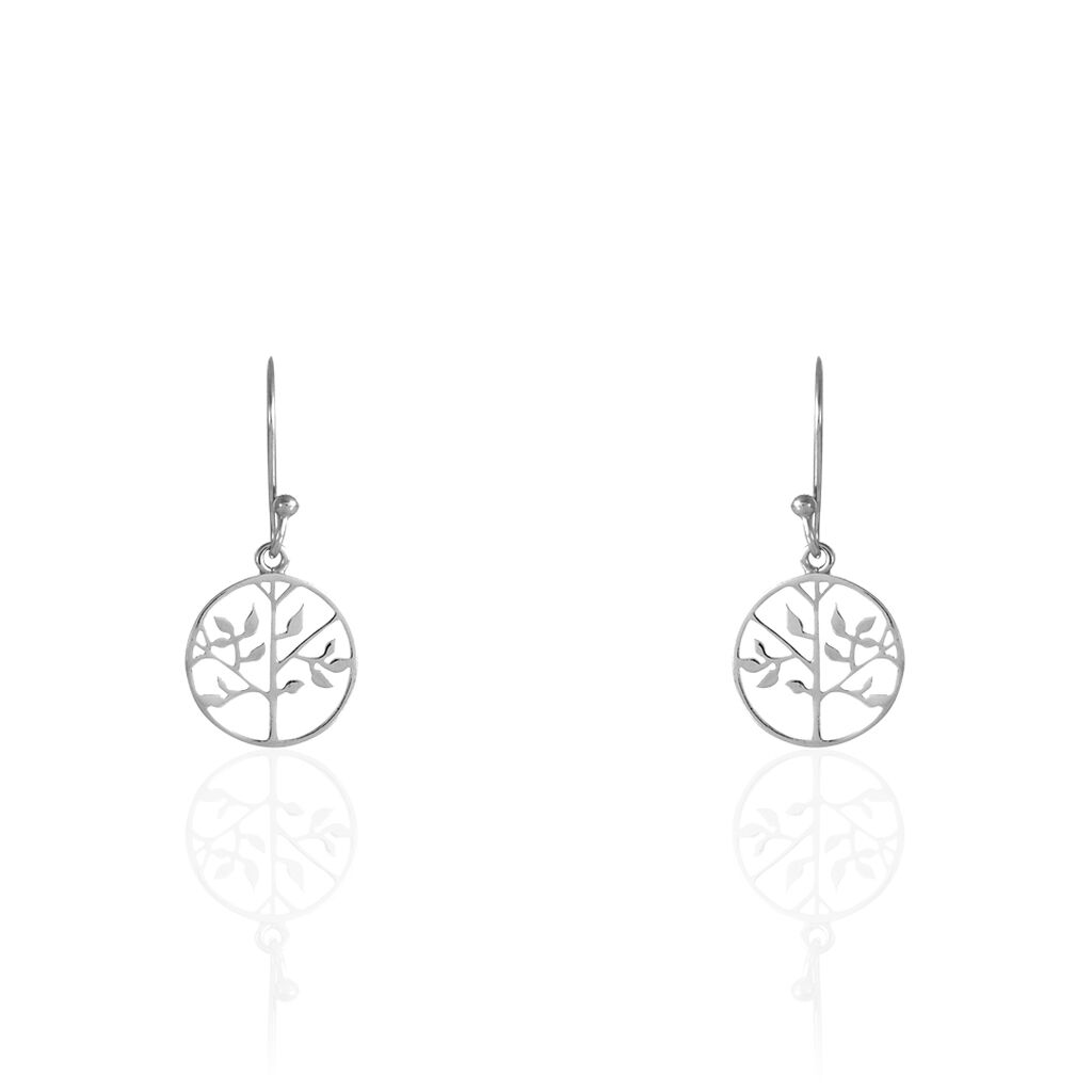 🦚 Damen Ohrhänger Lang Silber 925 Lebensbaum, Ohrringe Lang ohne Stein