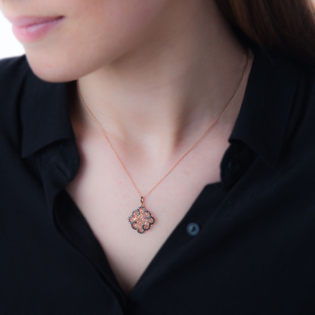 Collier Sariae Or Rose Diamant - Spannringe Damen | OROVIVO