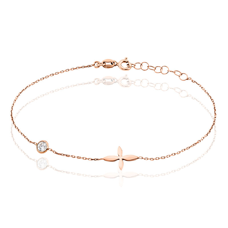 Bracciale Silver Collection Argento Rosa Cubic Zirconia - Spannringe Damen | OROVIVO