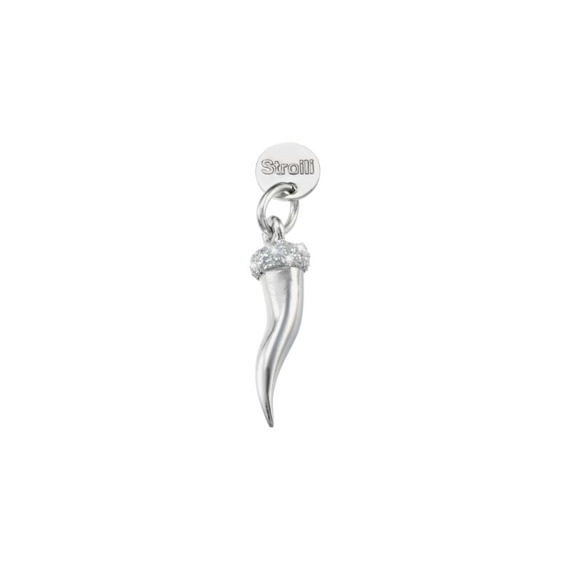 Charm in argento rodiato e glitter - Spannringe Damen | OROVIVO