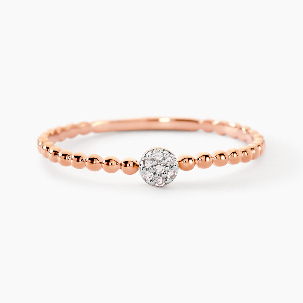 Solitaire Or Rose Diamant Tam - Spannringe Damen | OROVIVO