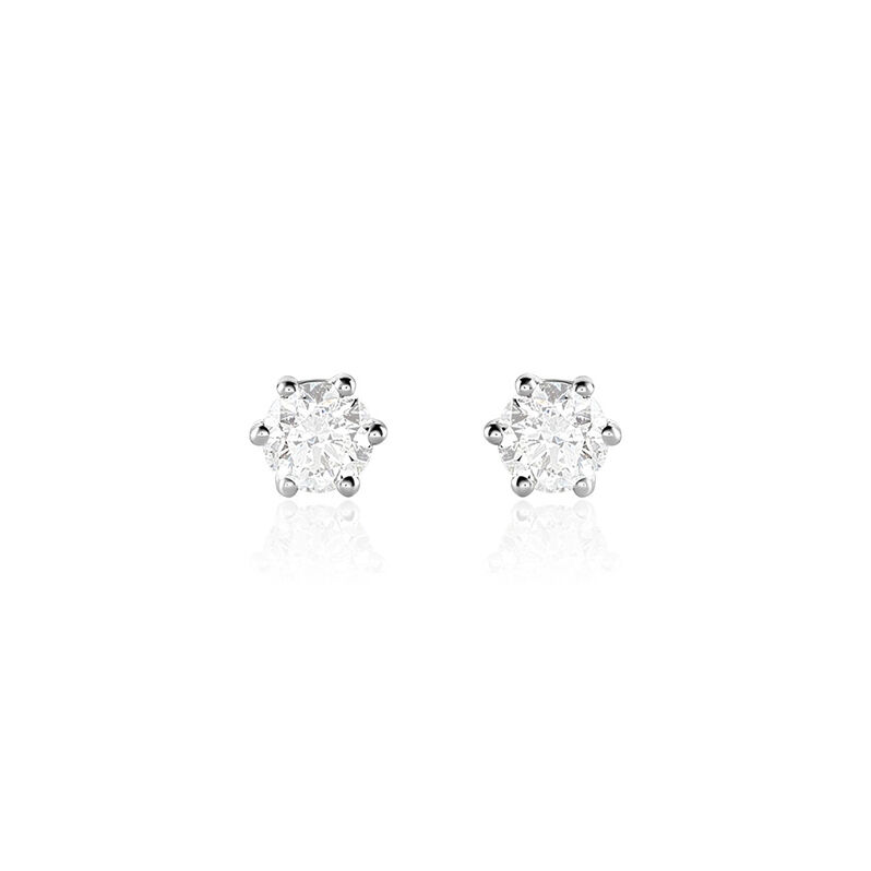 Sonate Damen Ohrstecker Wei&szlig;gold 585 (14 Karat) Synthetischer Diamant Wei&szlig; 0,52 ct - Ohrstecker Damen | OROVIVO