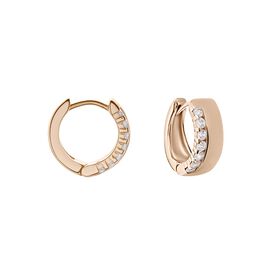 Damen Creolen Silber 925 Rosé Vergoldet Zirkonia - Creolen Damen | OROVIVO