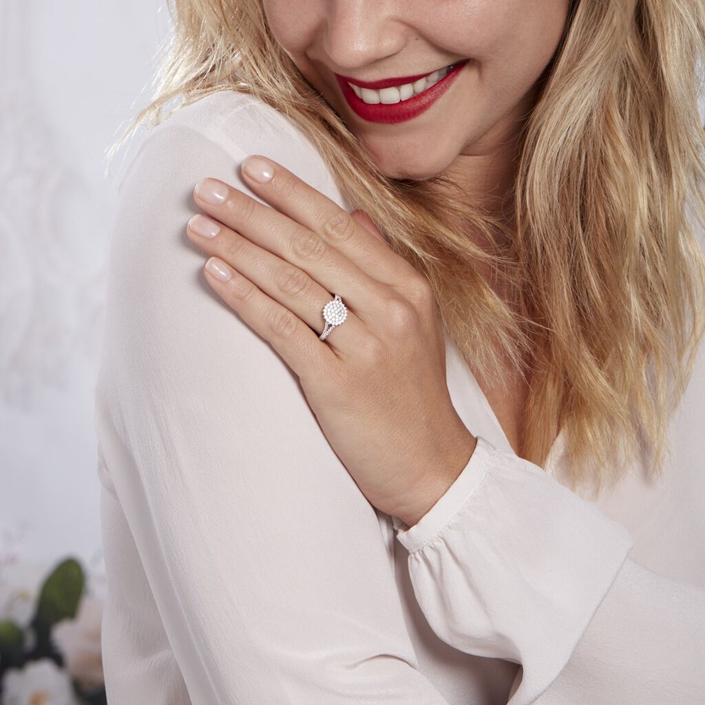 Bague Mirel Or Weiss Oxydes - Spannringe Damen | OROVIVO