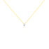 ROME Damen Collier Gold Bicolor 750 (18 Karat) Diamant Wei&szlig; 0,2 ct