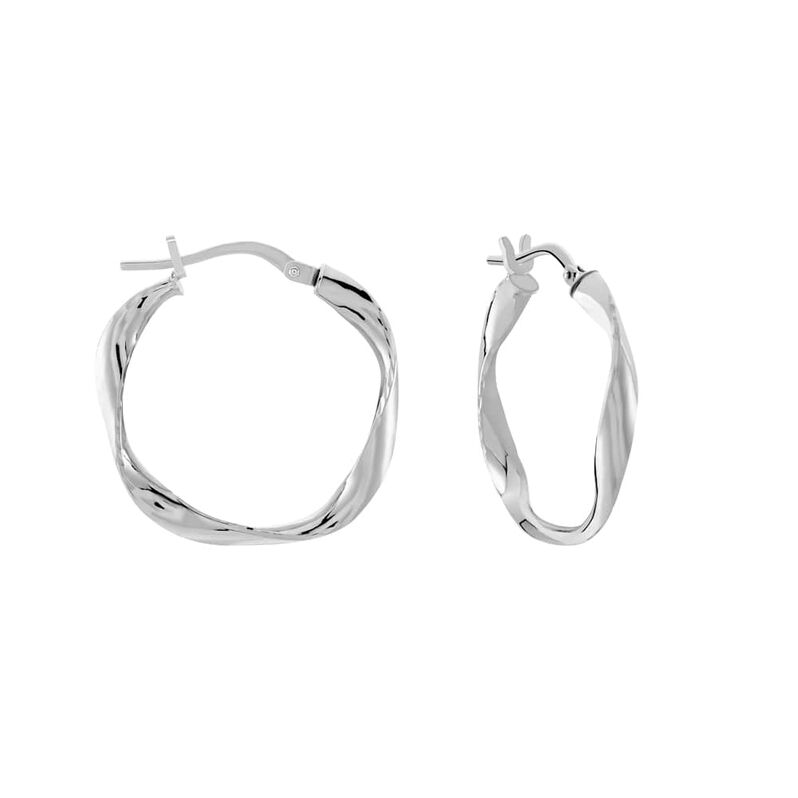 Orecchini A Cerchio Silver Collection Argento Rodiato - Spannringe Damen | OROVIVO