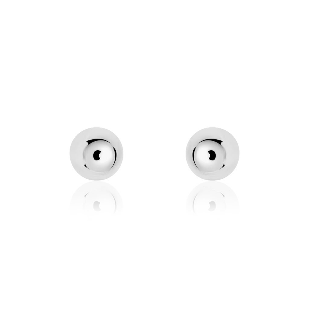 Damen Ohrstecker Silber 925 Kugel 8mm - Ohrstecker Damen | OROVIVO