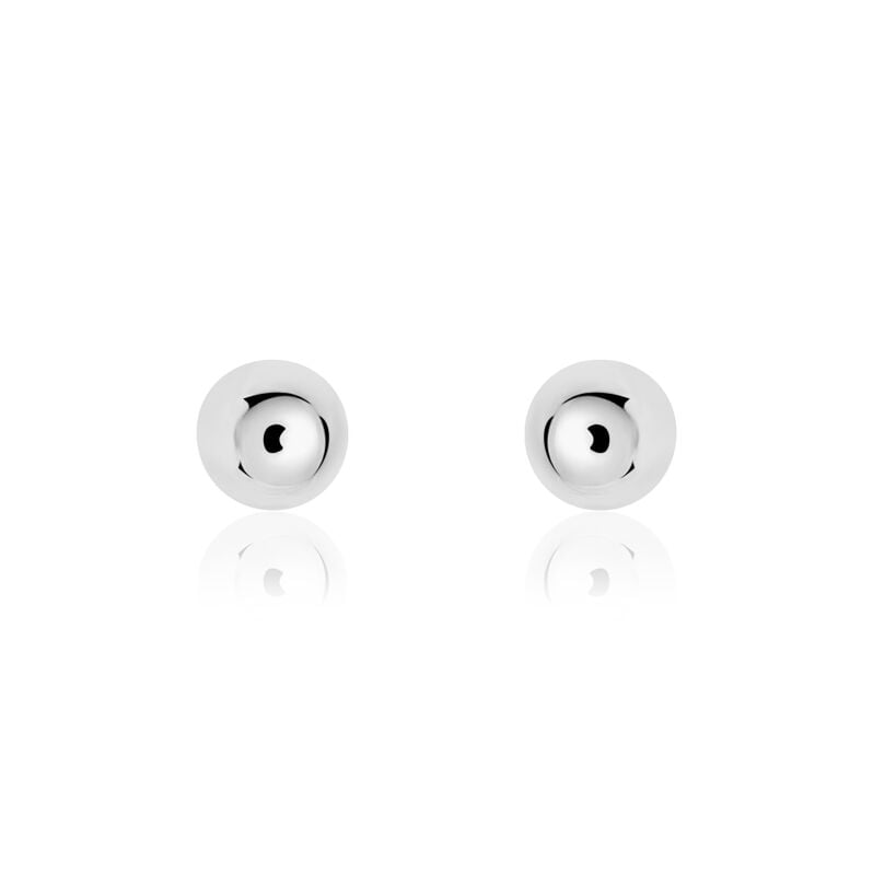 Damen Ohrstecker Silber 925 Kugel 8mm - Ohrstecker Damen | OROVIVO