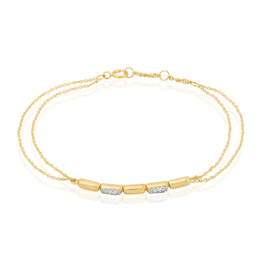 Bracelet Bagan Or Jaune Diamant - Spannringe Damen | OROVIVO