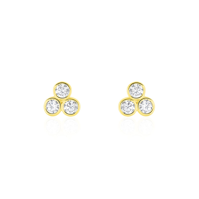 Boucles D'oreilles Or Jaune Soucona Oxydes - Spannringe Damen | OROVIVO