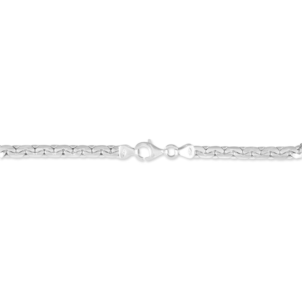 Bracelet Ivy Maille Haricot Or Blanc - Spannringe Damen | OROVIVO
