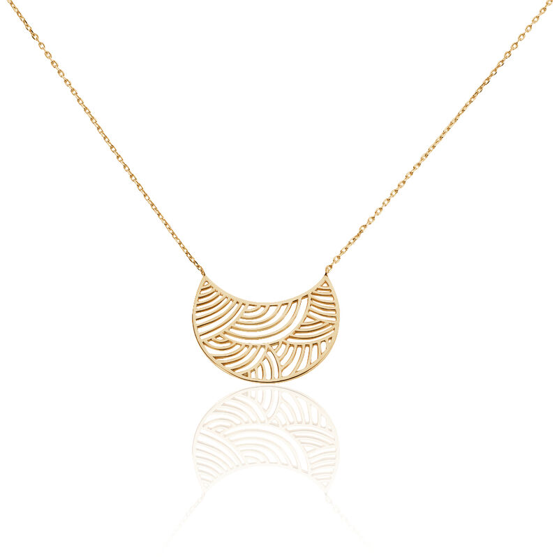 Collier Freya Plaque Or Jaune - Spannringe Damen | OROVIVO