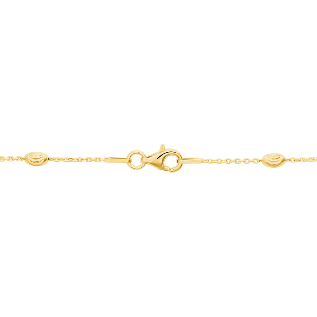 Damenarmband Ankerkette Silber 925 Vergoldet Kugel - Kugelarmbänder Damen | OROVIVO