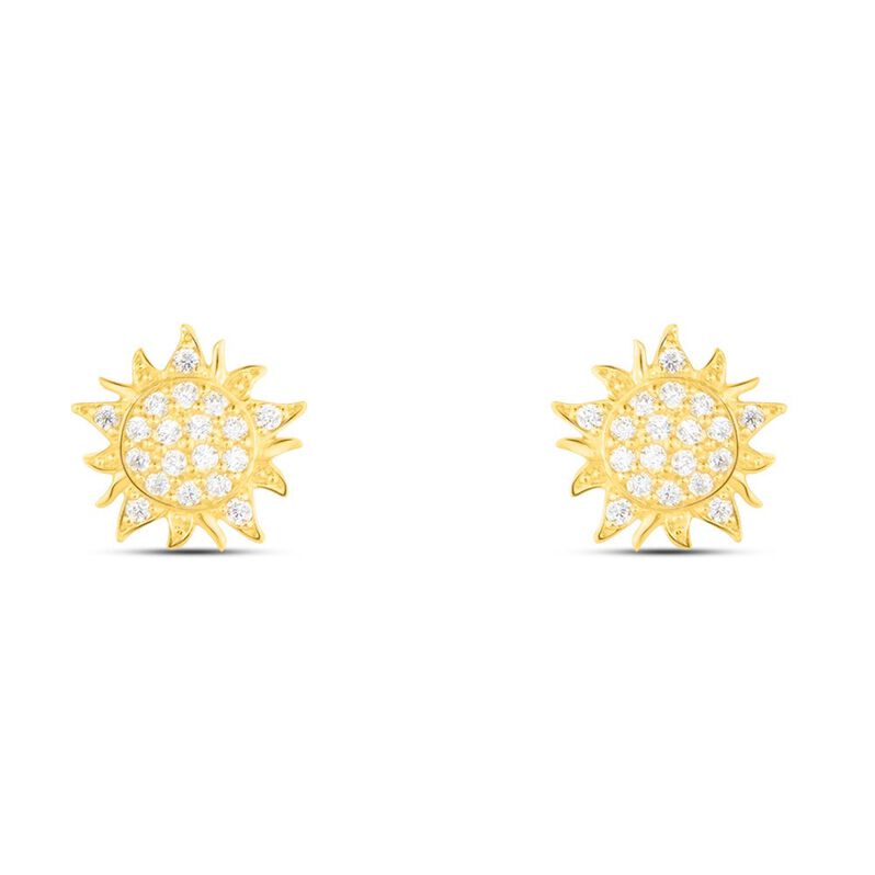 Orecchini Lobo Bon Ton Oro Giallo Cubic Zirconia - Spannringe Damen | OROVIVO