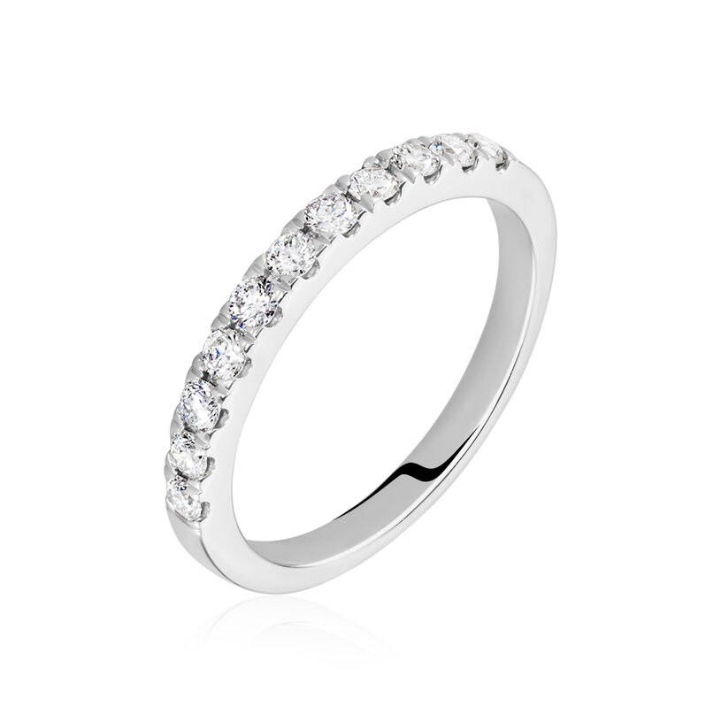 Demi Alliance Pristina Or Weiss Diamant Synthétique - Spannringe Damen | OROVIVO