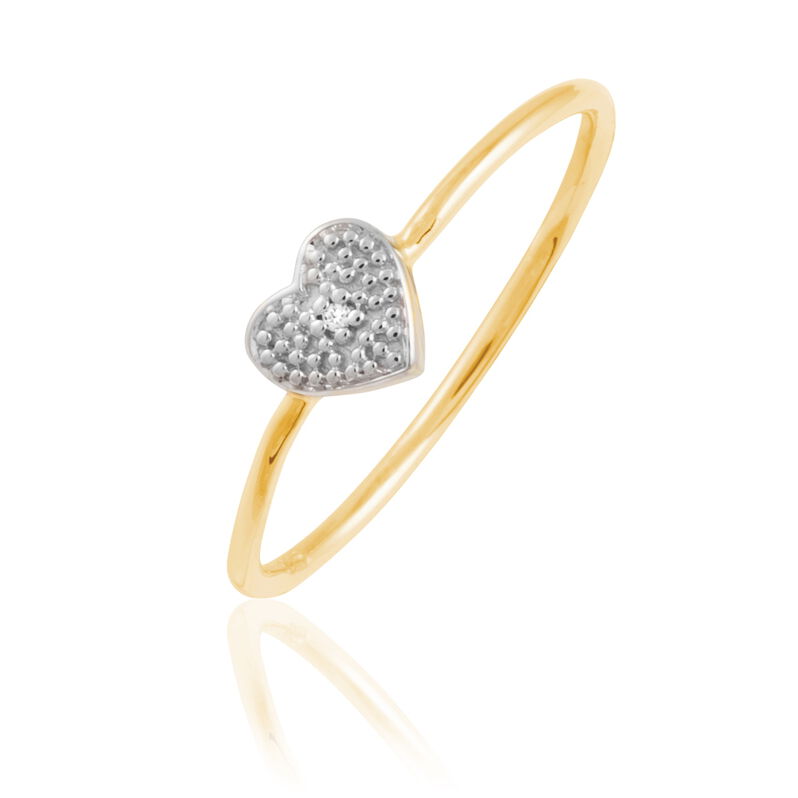 Bague Loreane Or Jaune Diamant - Spannringe Damen | OROVIVO