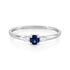 ELISABETH Damen Ring Wei&szlig;gold 585 (14 Karat) Saphir Blau 0,27 ct