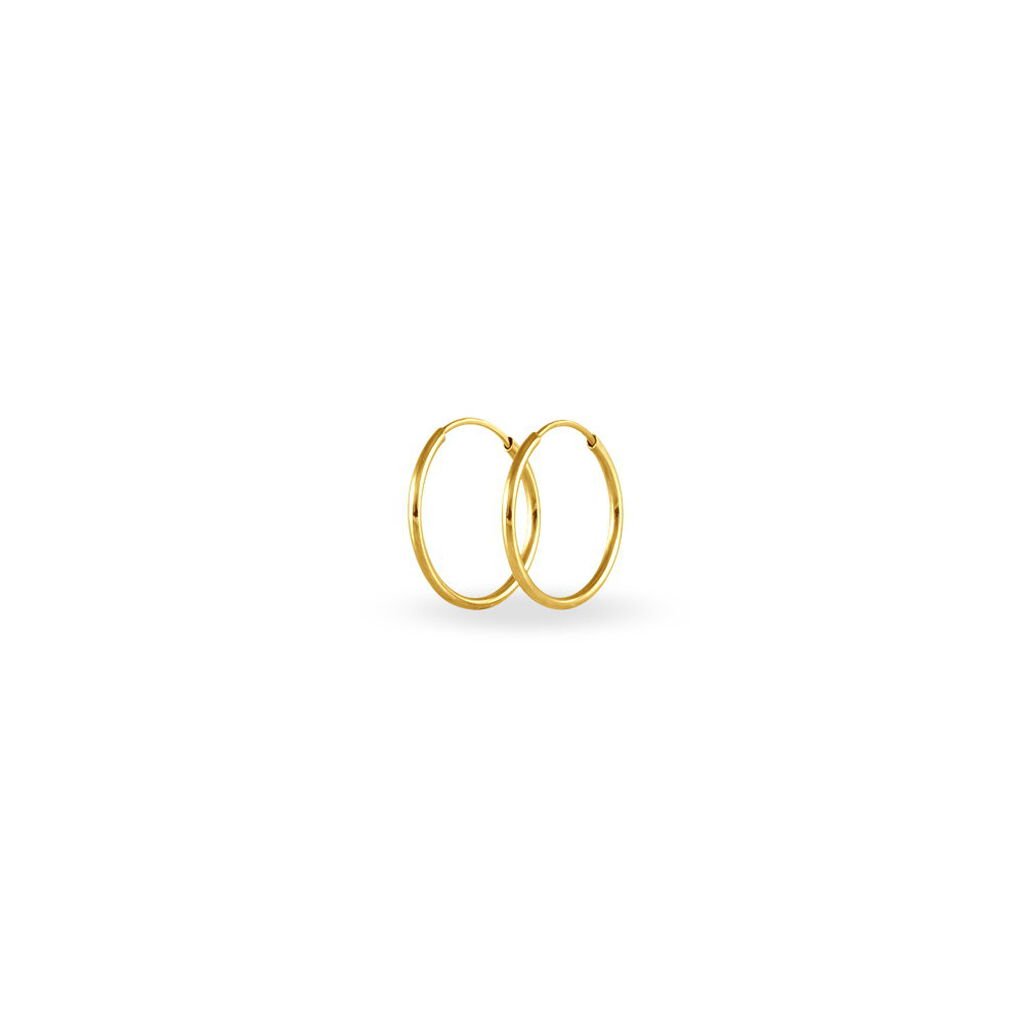 SMILLA FLEXIBEL 3 Damen Creolen Gold 375 (9 Karat) B 1,2 mm