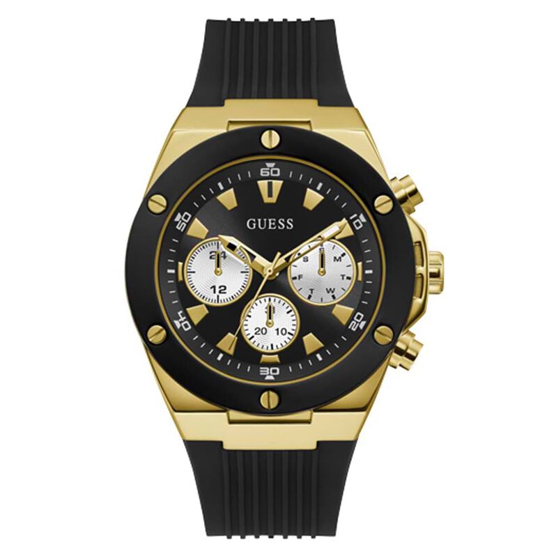 Orologio Multifunzione Uomo Guess Poseidon quadrante nero GW0057G1-RE21 - Spannringe Herren | OROVIVO