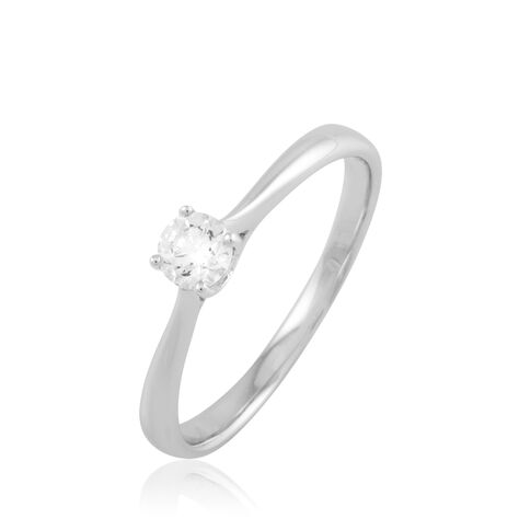 Damen Ring Weißgold 375 Diamant 0,32ct Victoria  - Verlobungsringe Damen | OROVIVO