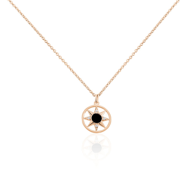 Collier Electra Argent Rose Agate - Spannringe Damen | OROVIVO