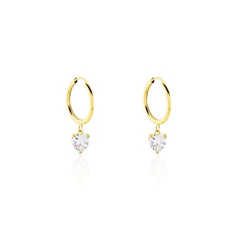 Damen Creolen Gold 375 Zirkonia Chloe 12,00mm  - Creolen Damen | OROVIVO