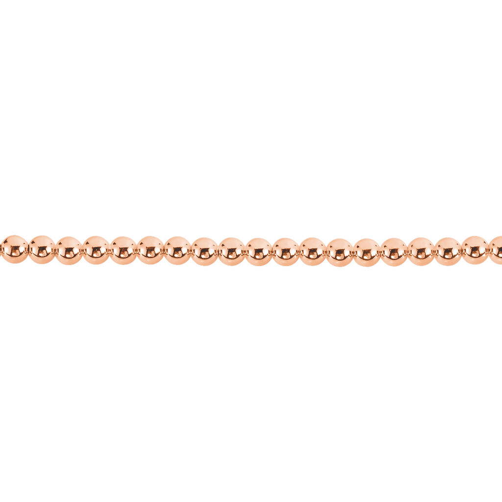 Damenarmband Kugelkette Silber 925 Rosé Vergoldet  - Kugelarmbänder Damen | OROVIVO