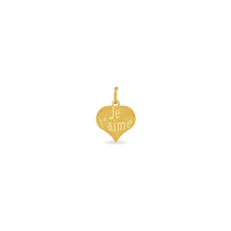 Pendentif Eudocie Coeur Message Or Jaune - Spannringe Damen | OROVIVO